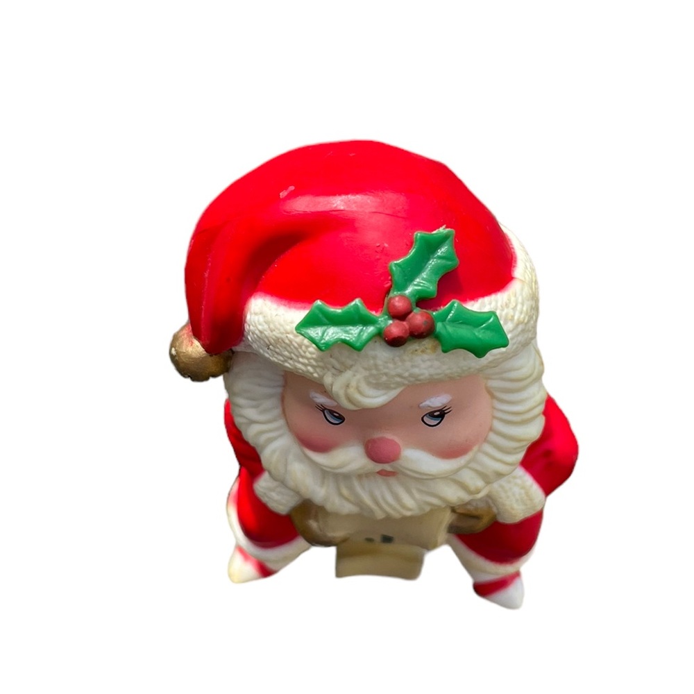 Russ Vintage Santa Christmas Stocking Shelf Sitter Mantel Stocking Holder - Picture 6 of 7